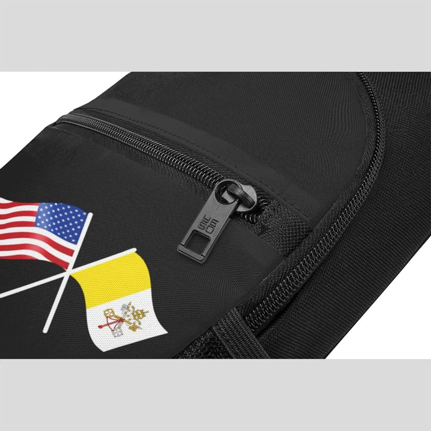 American And Vatican City Flag Chest Pack Leisure Shoulder Crossbody Chest Bag
