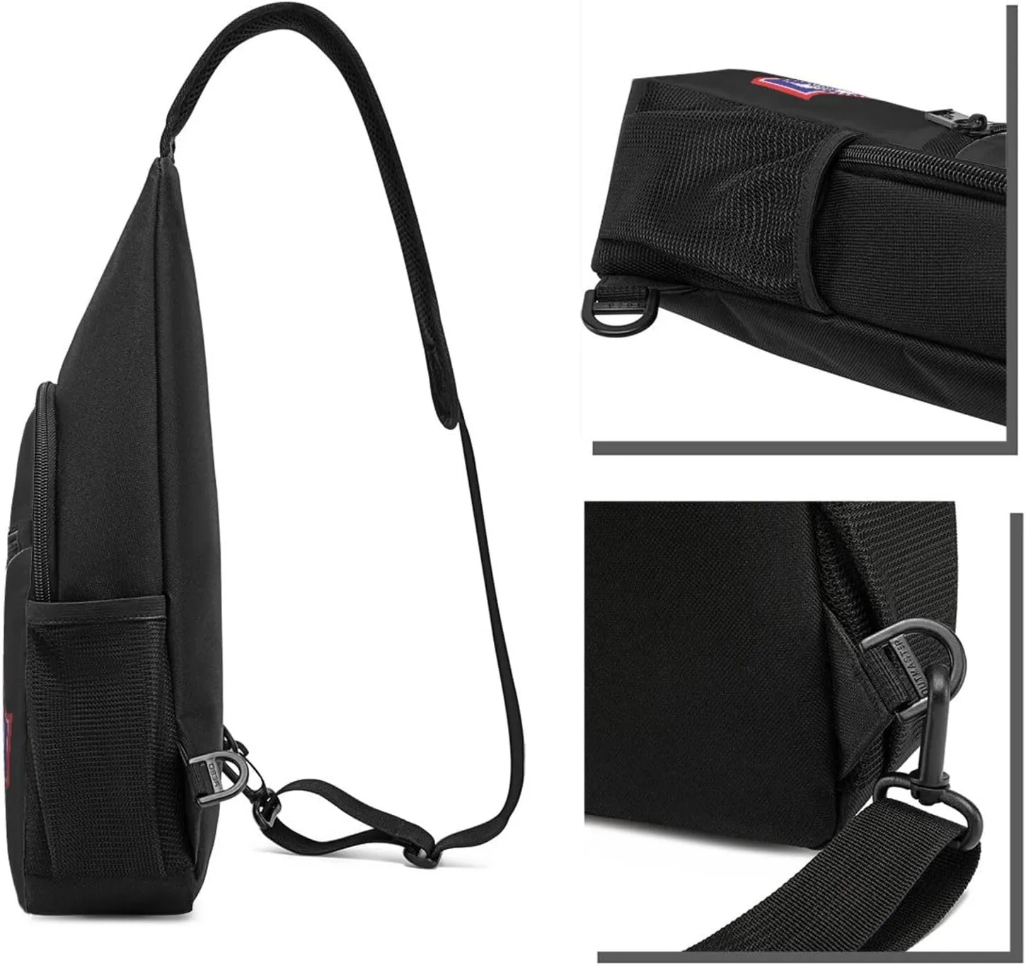 American And Wyoming Flag Chest Pack Leisure Shoulder Crossbody Chest Bag