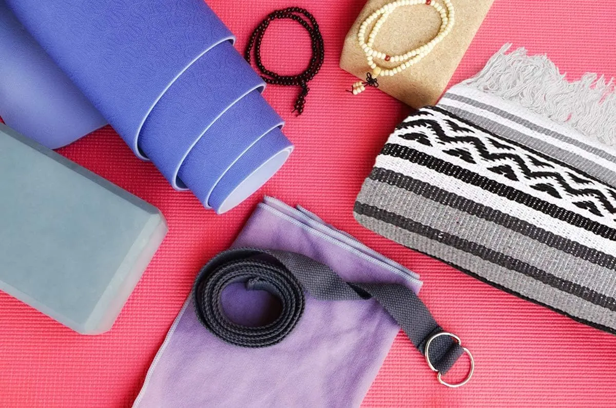 Americanflat Authentic Mexican Yoga Blanket - Soft Woven Cotton & Polyester Falsa Blanket in Grey Striped