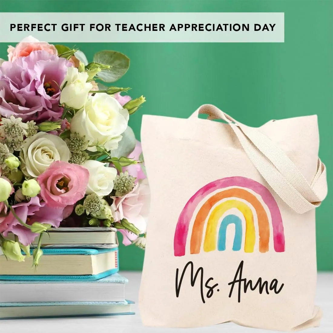 Andaz Press 15" x 15.75" Tote Bags - Best Teacher Gifts for Women