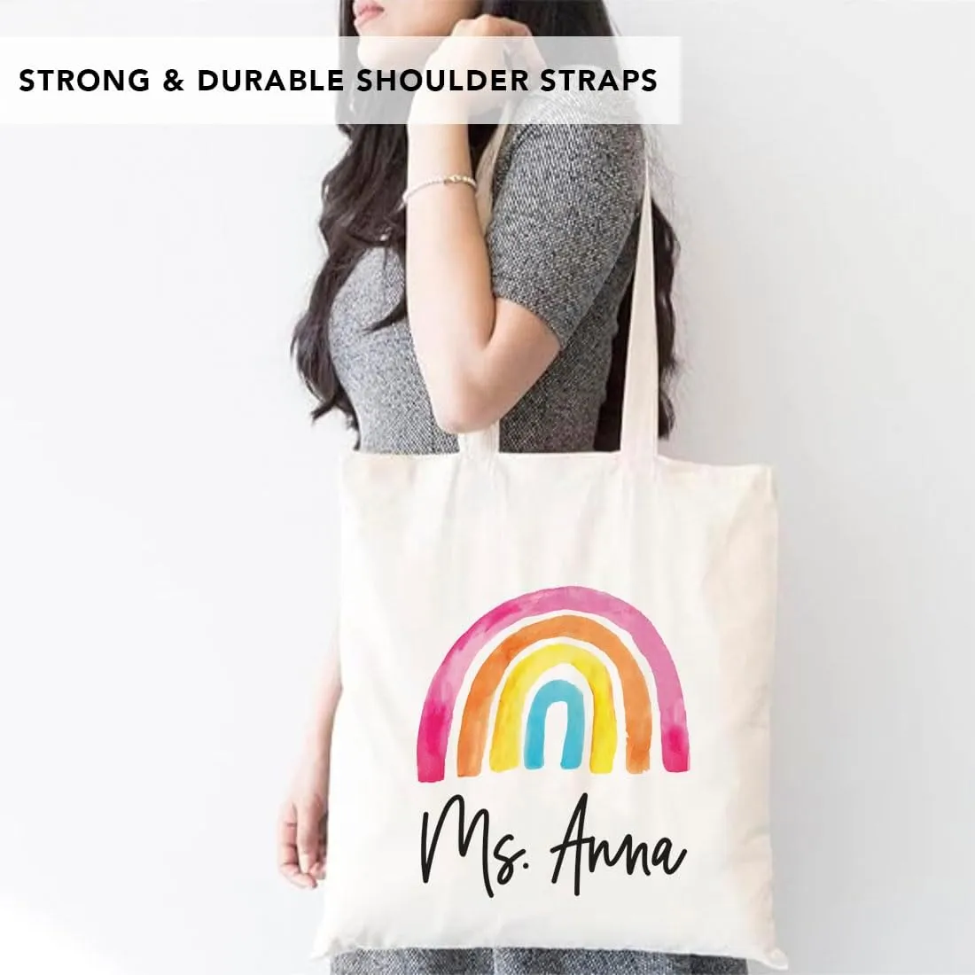 Andaz Press 15" x 15.75" Tote Bags - Best Teacher Gifts for Women