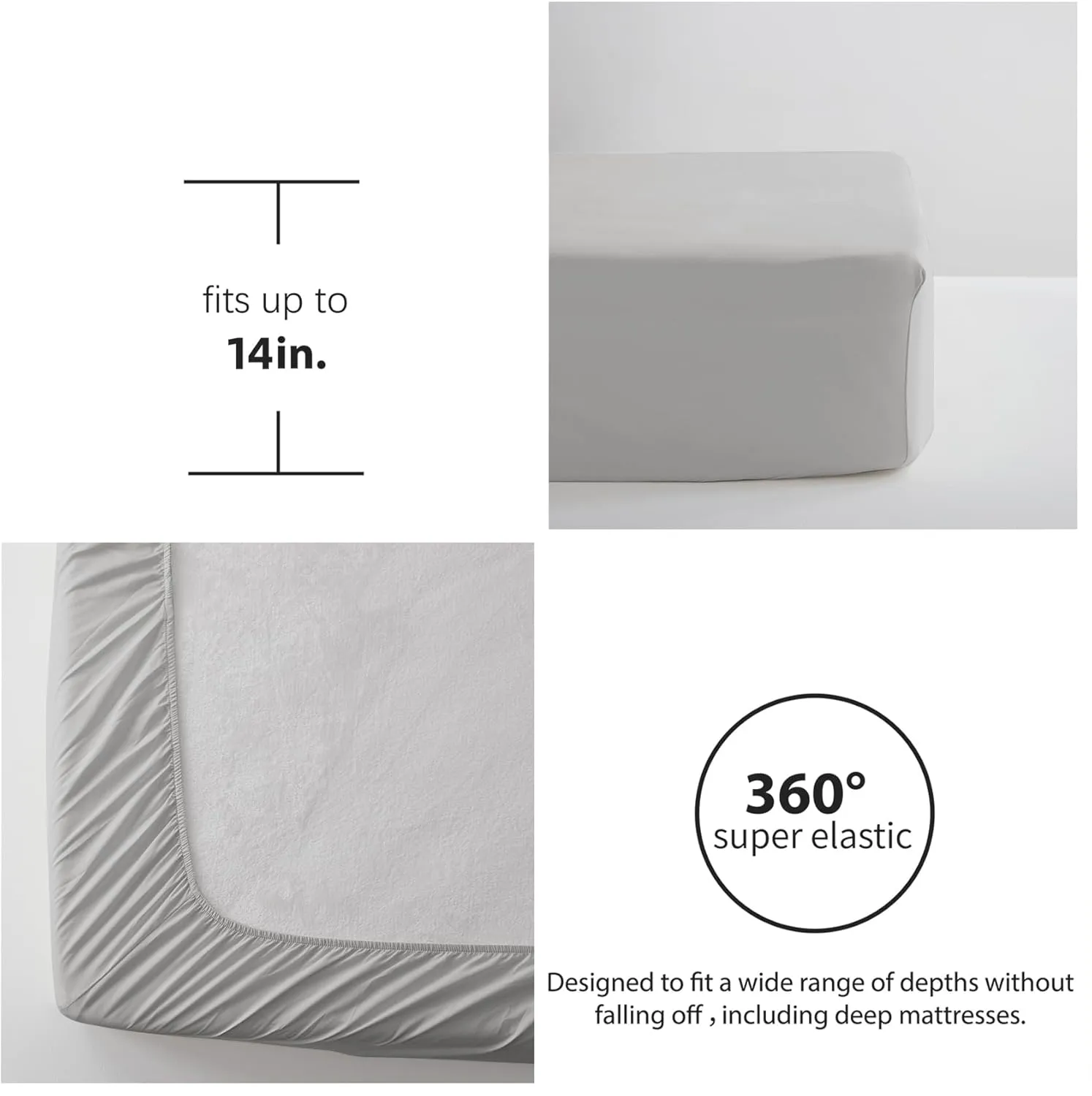 Anluoer King Size Bed in a Bag 7 Pieces, Black and Grey Bed Comforter Set with Sheets, All Season Bedding Sets with 1 Comforter,2 Pillow Shams,2 Pillowcases, 1 Flat Sheet, 1 Fitted Sheet