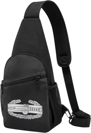 Army Combat Action Badge 1st Award Chest Pack Leisure Shoulder Crossbody Chest Bag