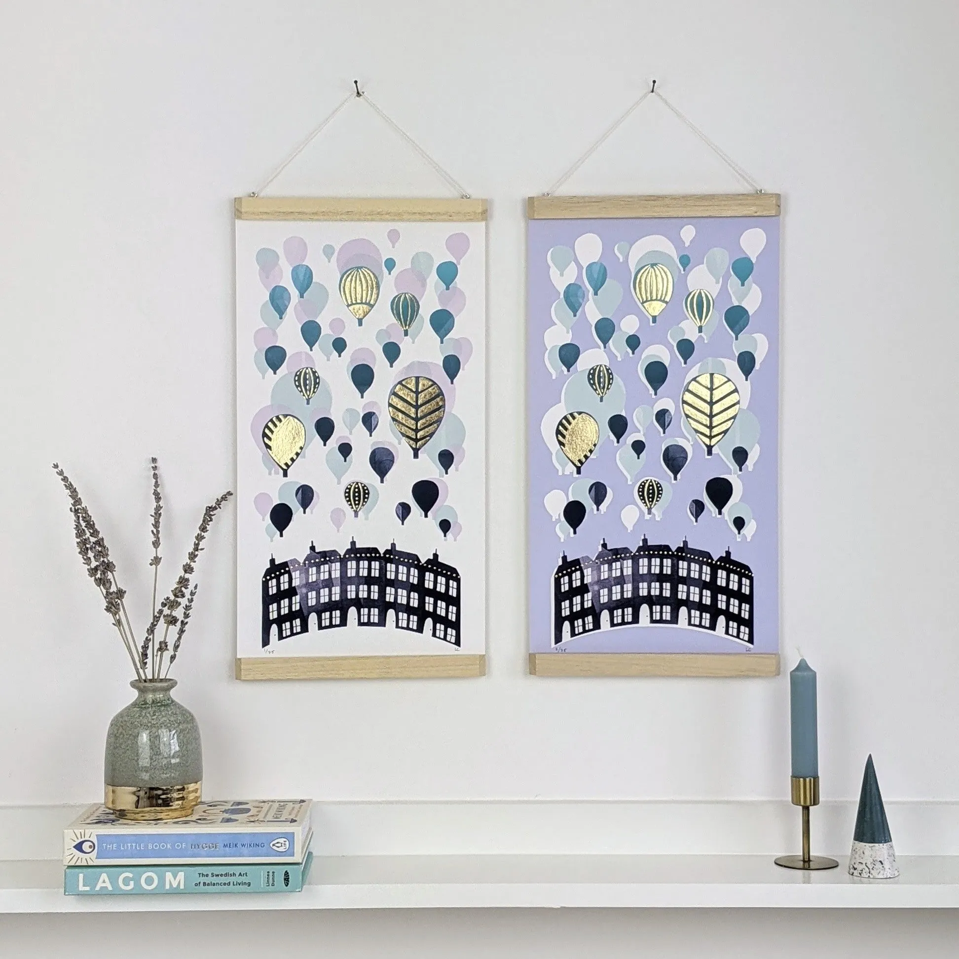 ‘Balloons Over Clifton Crescent’ Bristol Limited Edition Fine Art Print