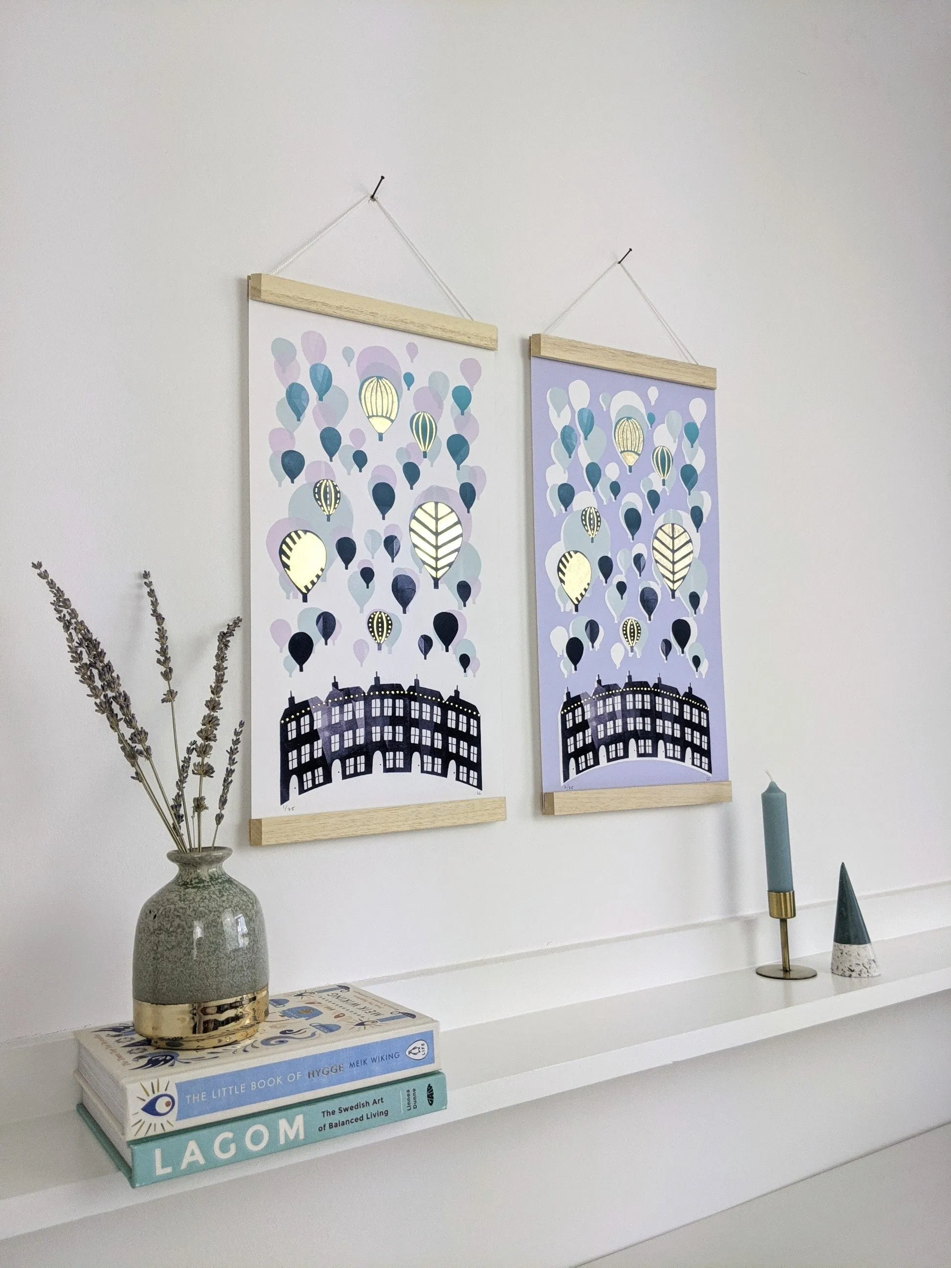 ‘Balloons Over Clifton Crescent’ Bristol Limited Edition Fine Art Print