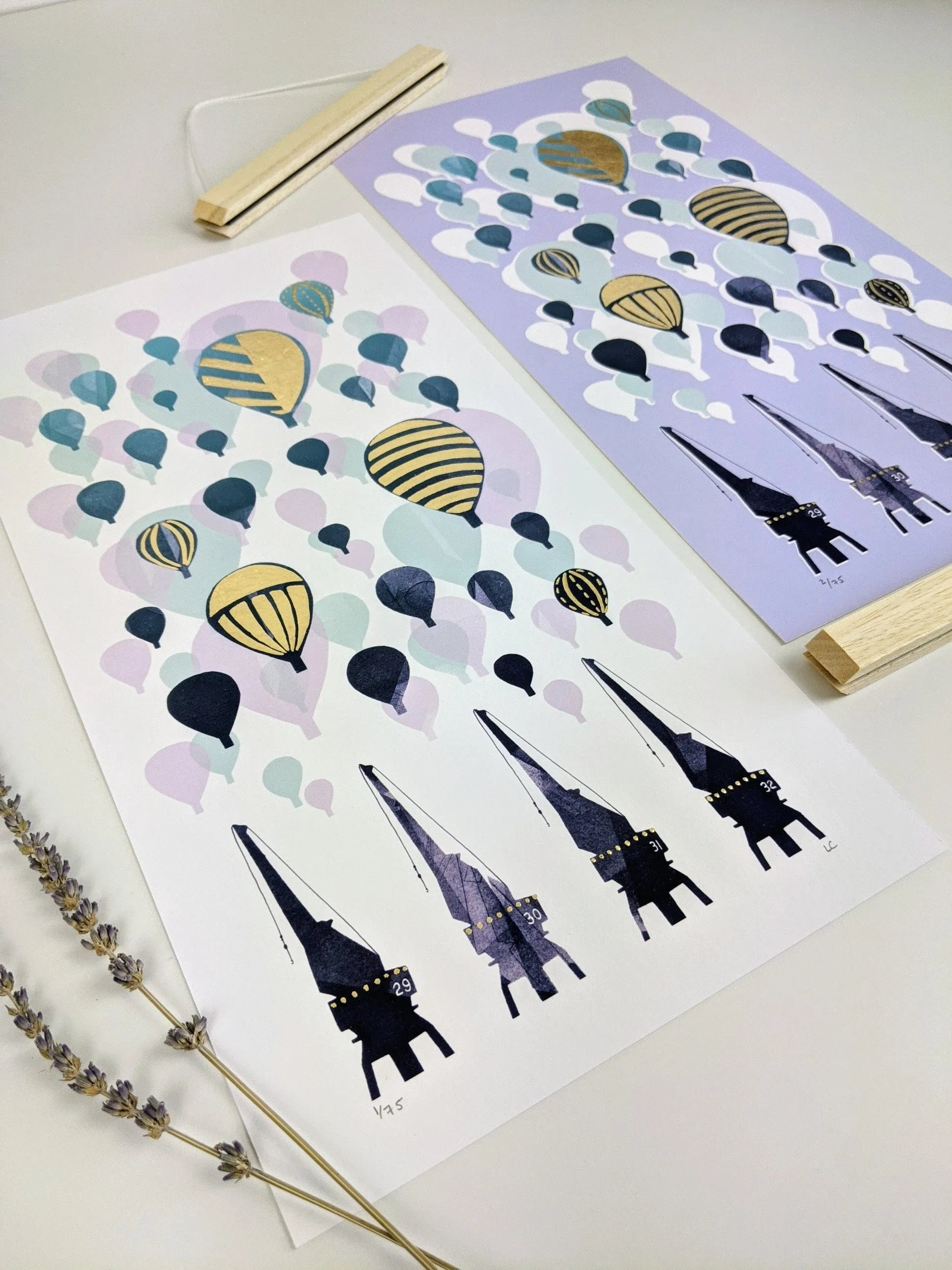 ‘Balloons Over The M Shed Cargo Cranes’ Bristol Limited Edition Fine Art Print