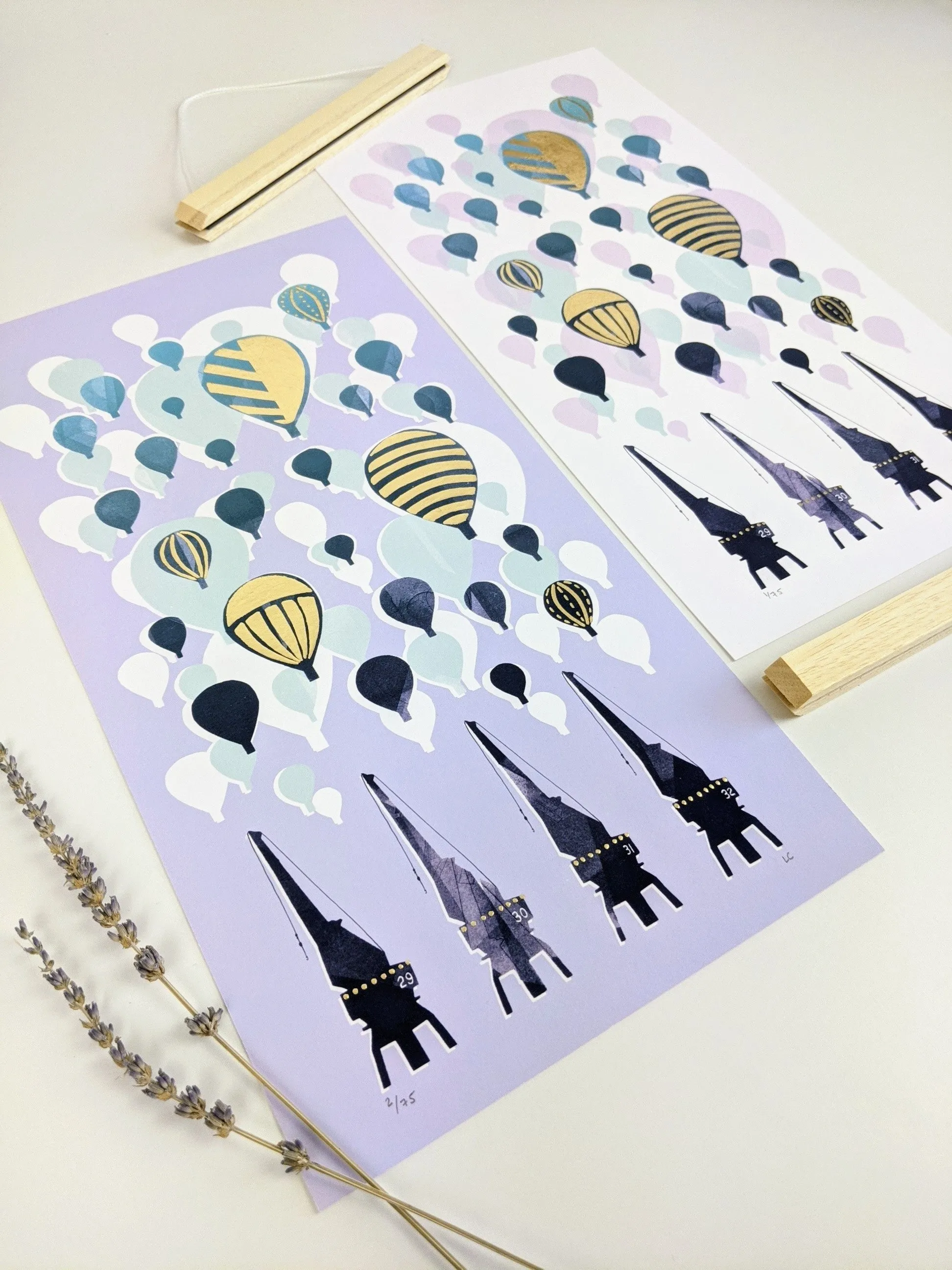 ‘Balloons Over The M Shed Cargo Cranes’ Bristol Limited Edition Fine Art Print