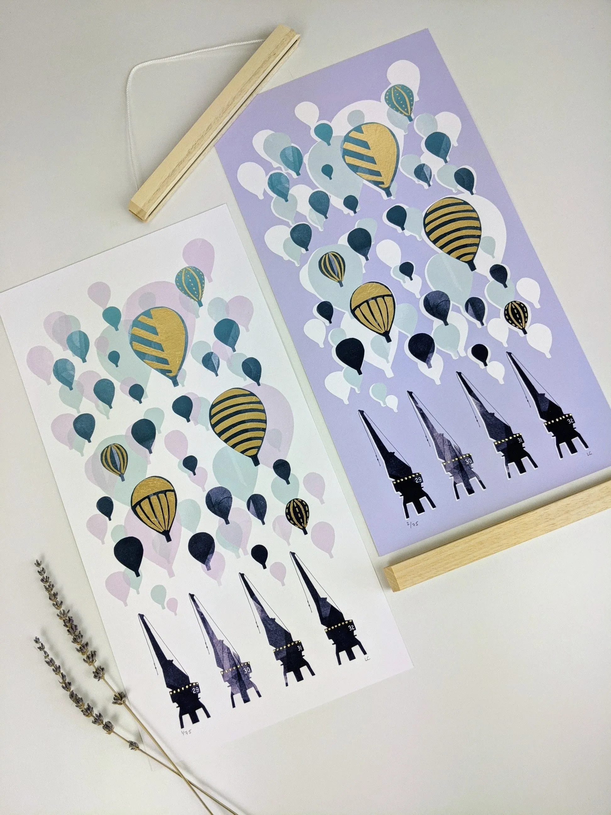 ‘Balloons Over The M Shed Cargo Cranes’ Bristol Limited Edition Fine Art Print