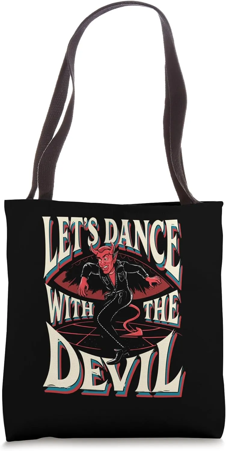 Baphomet Let's Dance with the Devil Tote Bag
