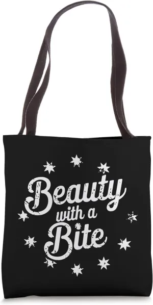 Beauty with a Bite elegance meets edgy for confident secure Tote Bag
