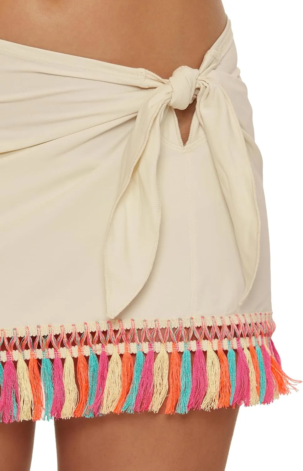 BECCA Women's Fringe Sarong, Casual, Beach Cover Ups