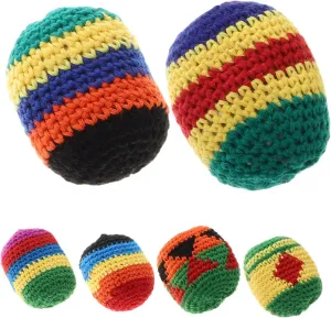 BESPORTBLE 6Pcs Juggling Balls Knitted Bean Bags for Tossing Games Crochet Kickballs for Fun Indoor Play for Early Childhood Education and Motor Skills Development