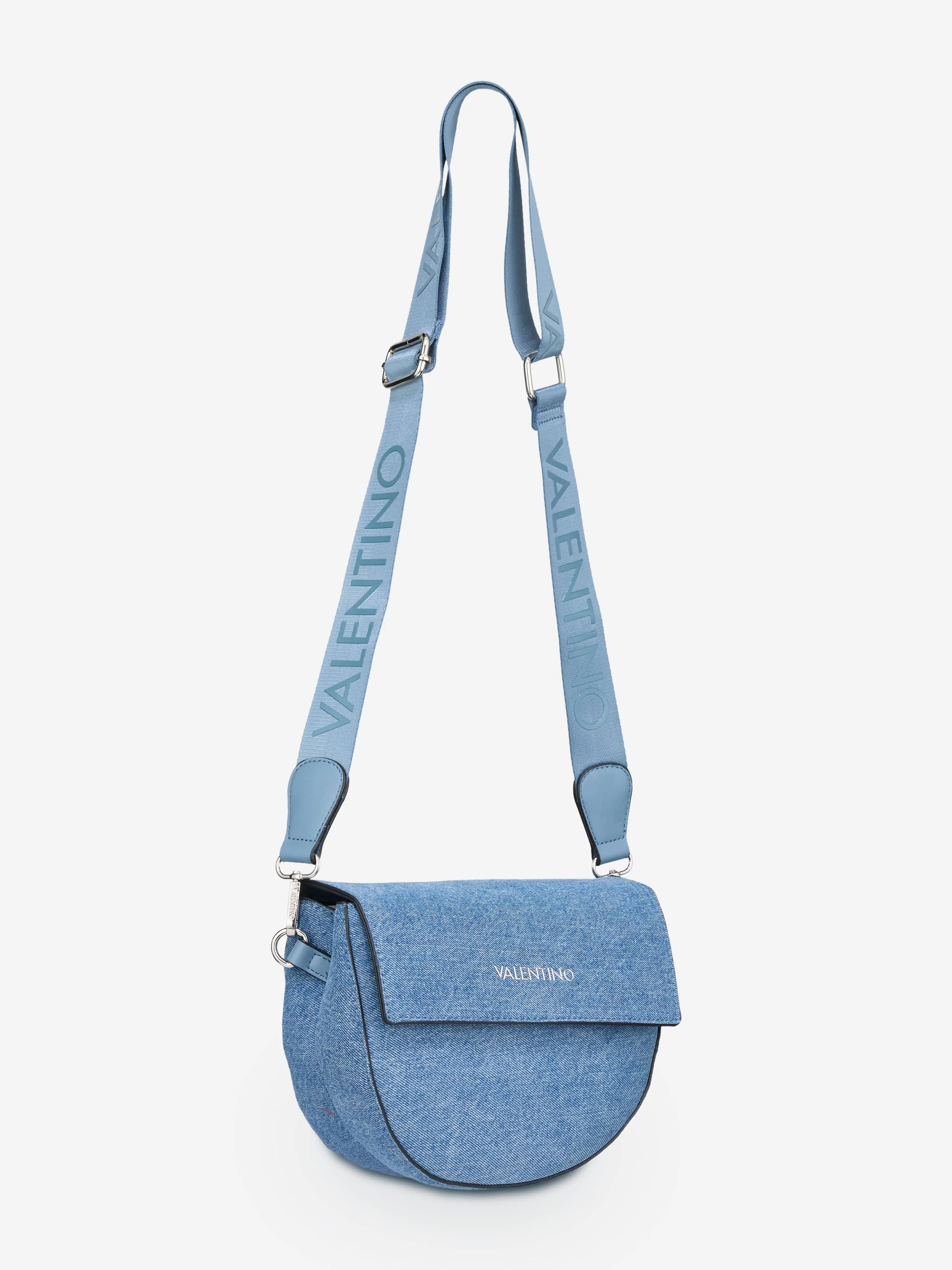 Bigs Denim Flap Bag in Blue (24.5cm)