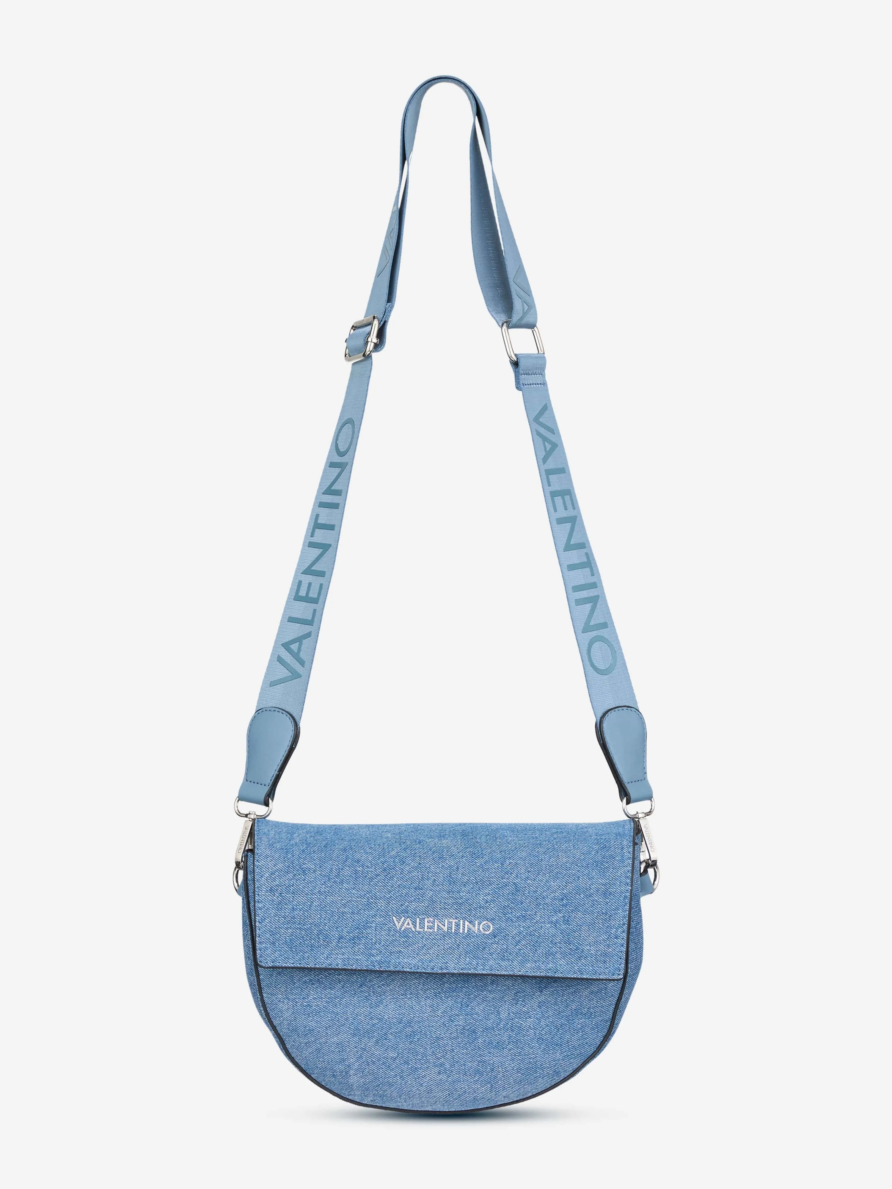 Bigs Denim Flap Bag in Blue (24.5cm)