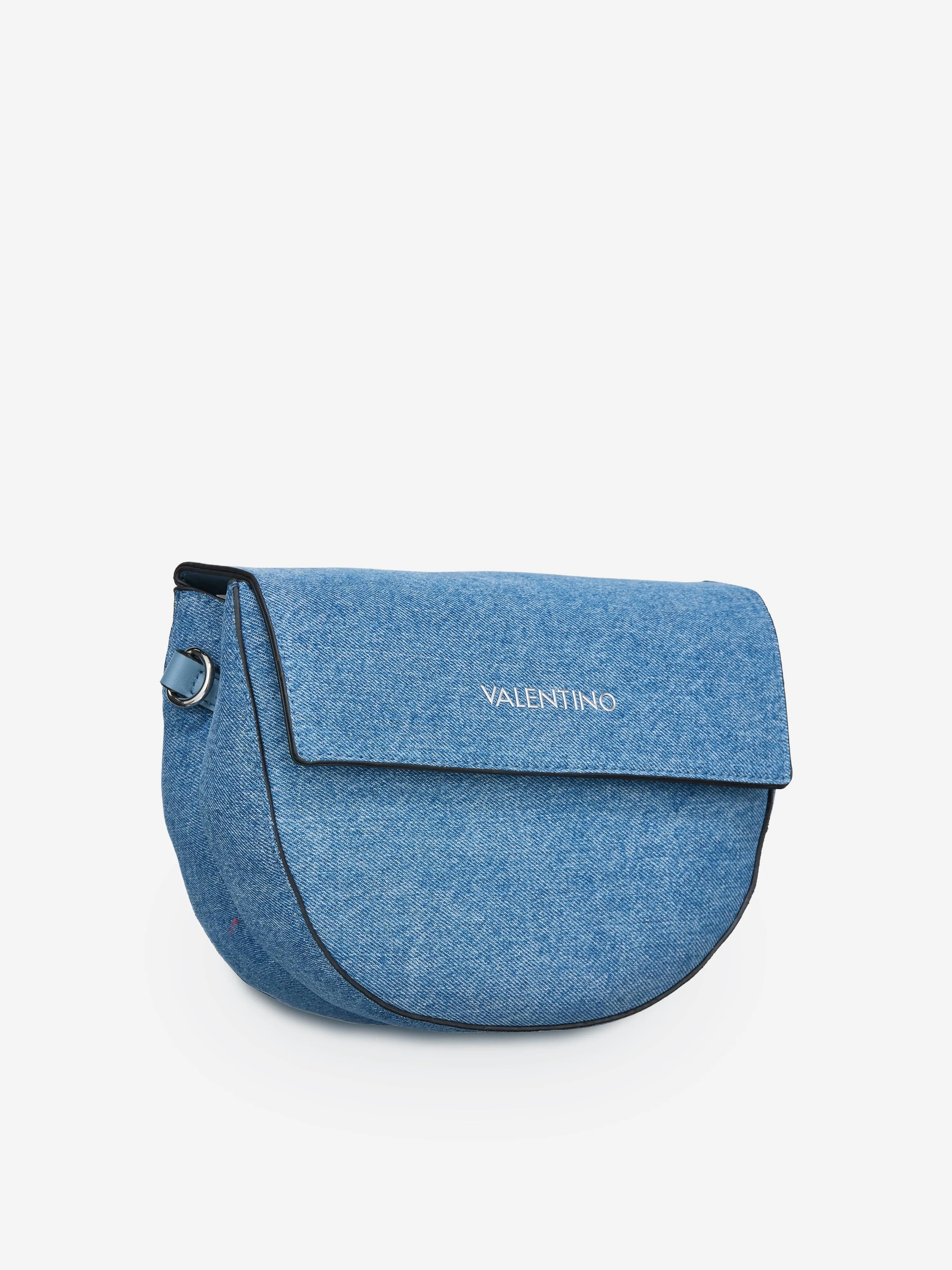Bigs Denim Flap Bag in Blue (24.5cm)