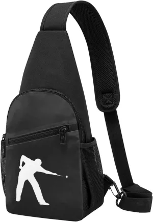 Billiard Ball Player Chest Pack Leisure Shoulder Crossbody Chest Bag