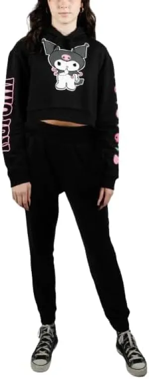 Bioworld Keroppi Character Circle Long Sleeve Green & Cream Hoodie