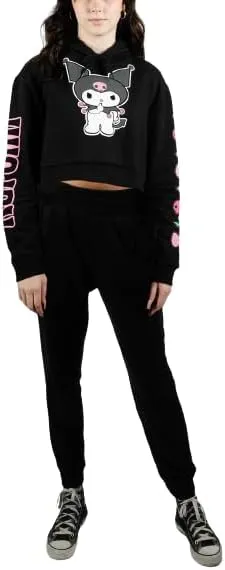 Bioworld Keroppi Character Circle Long Sleeve Green & Cream Hoodie