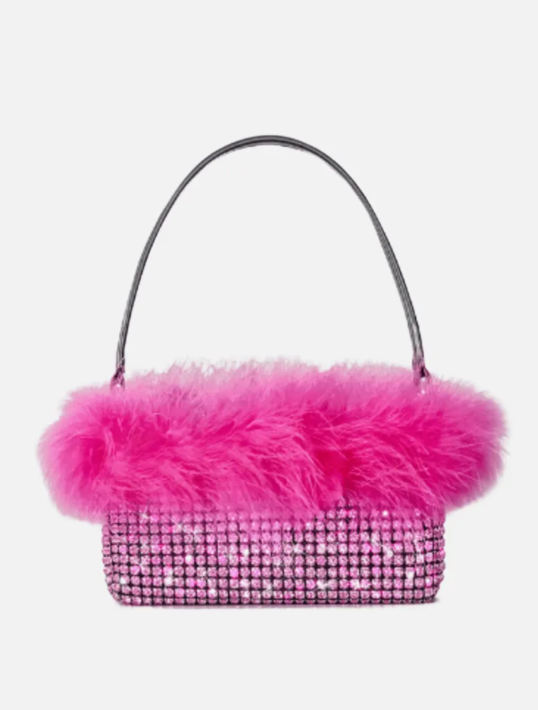 Bonnie Feather Bag - Hot Pink