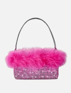 Bonnie Feather Bag - Hot Pink