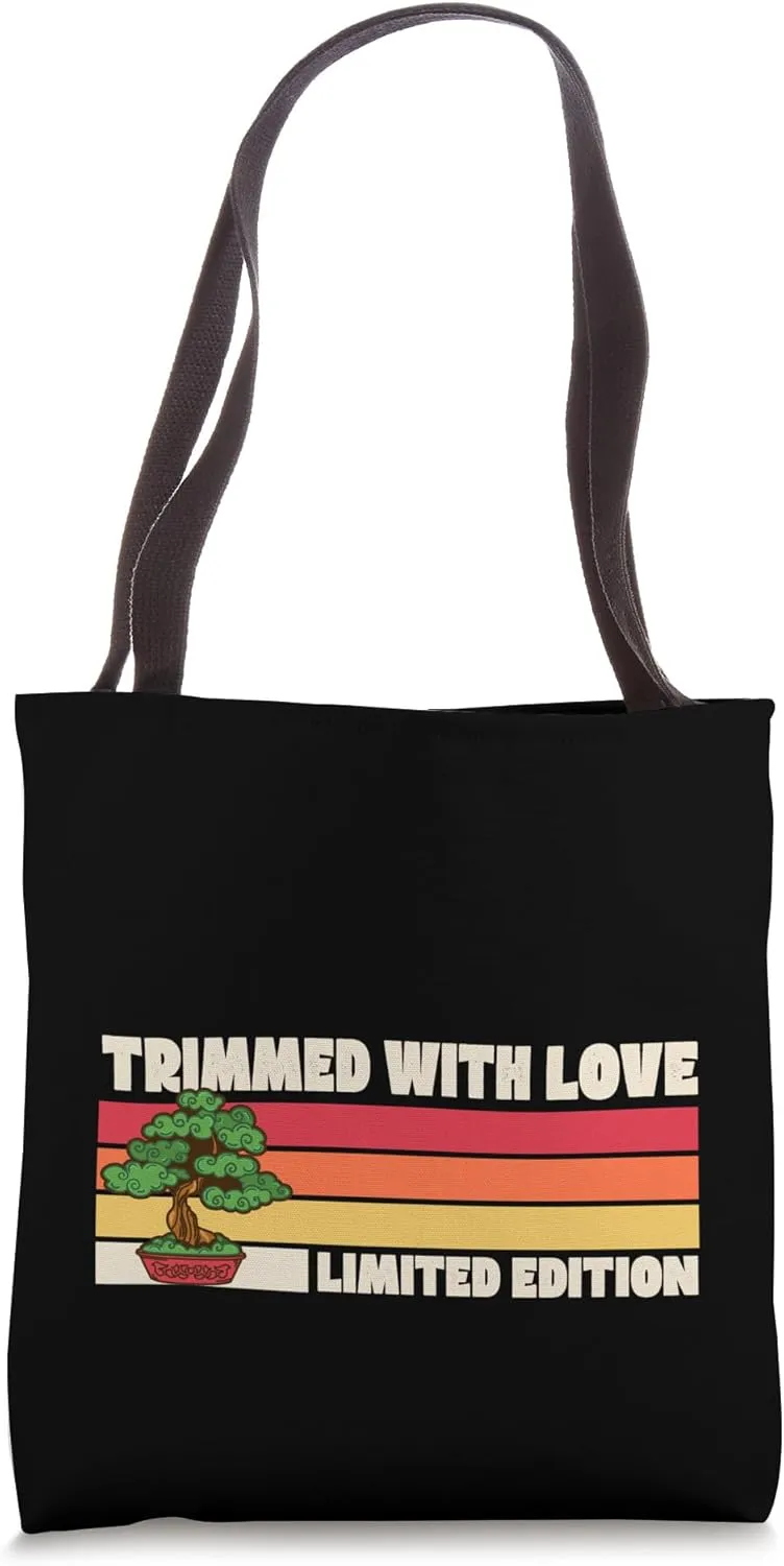 Bonsai Trimmed With Love Limited Edition Retro 70s Camp Tote Bag
