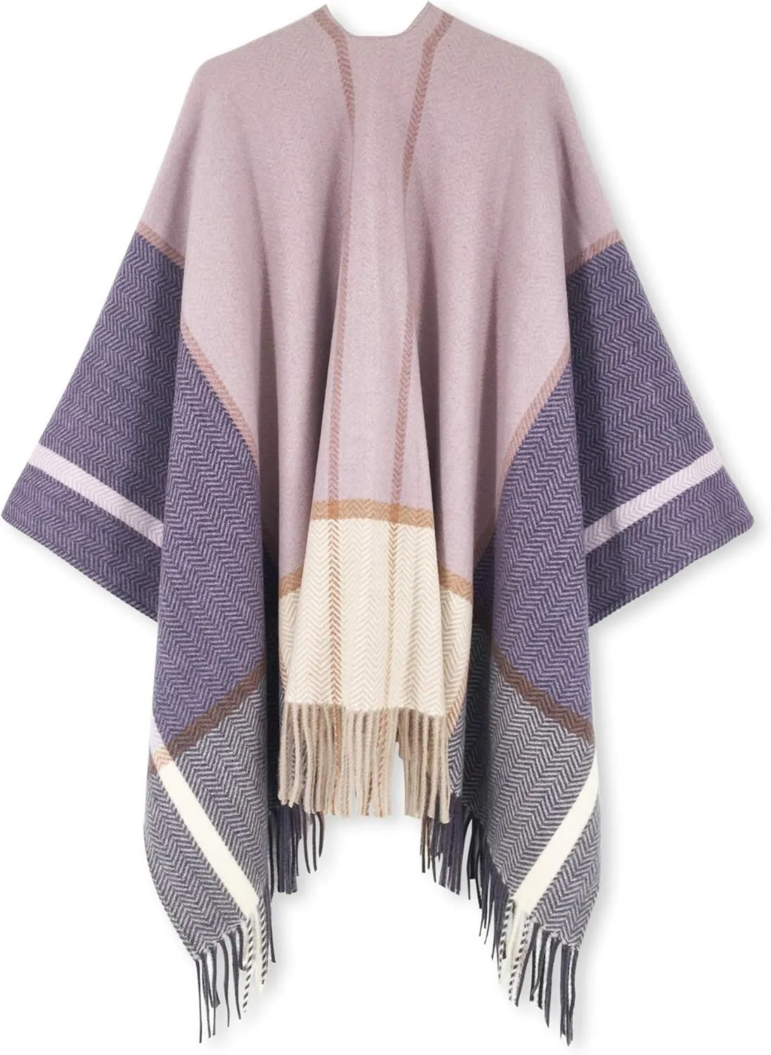 Breezy Lane Women's Shawl Wraps Warm Poncho Ruana Wrap Cardigan