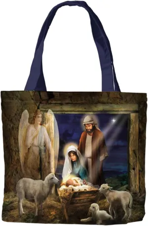 Briarwood Lane Holy Nativity Christmas Canvas Tote Bag