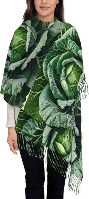 Bright Cabbage Warm Scarf,Soft Scarf For Men And Women,Fashionable Shawl Scarf