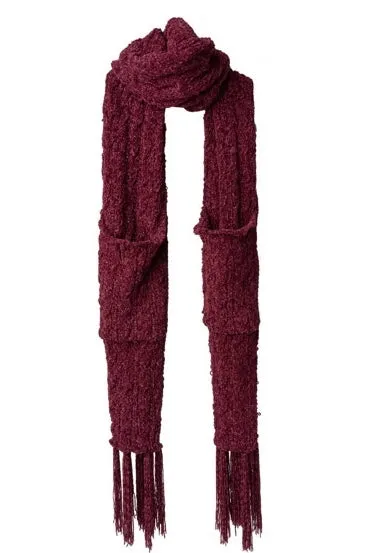 Britt’s Knits Buttery Chenille Beyond Soft Pocket Scarf (Available in 4 colors)