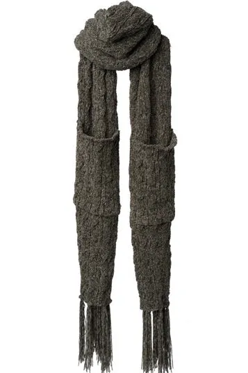 Britt’s Knits Buttery Chenille Beyond Soft Pocket Scarf (Available in 4 colors)