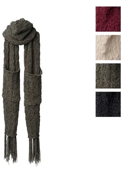 Britt’s Knits Buttery Chenille Beyond Soft Pocket Scarf (Available in 4 colors)
