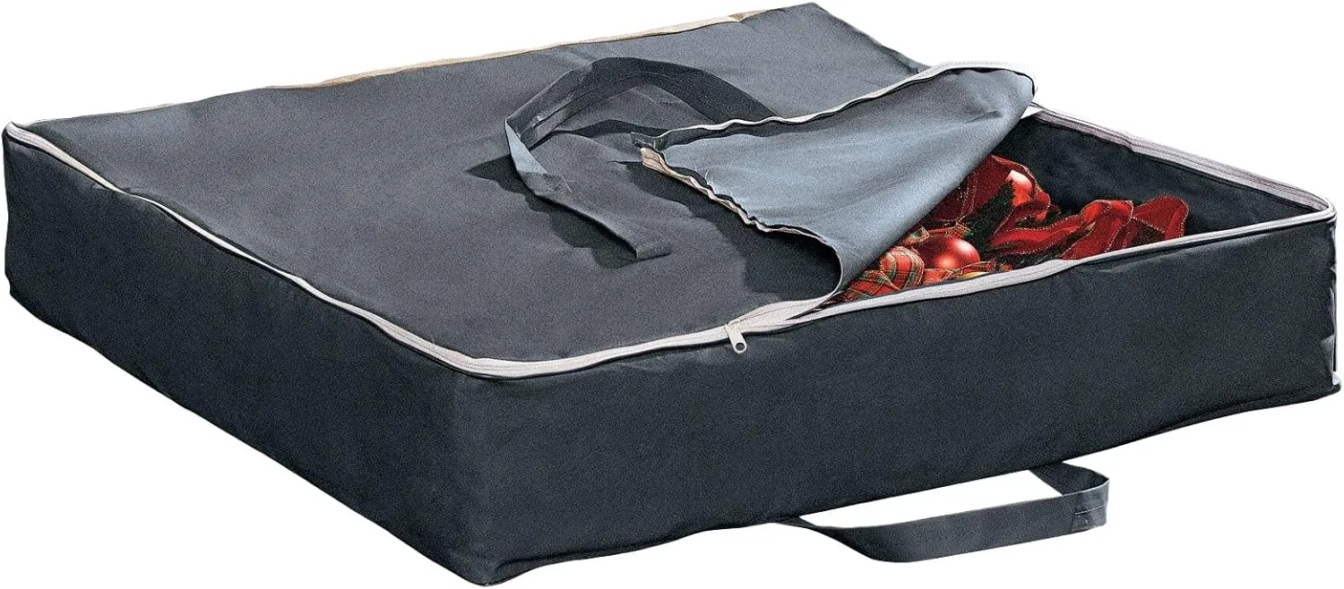 BrylaneHome 6 Foot Pop-Up Tree Storage Bag - Gray