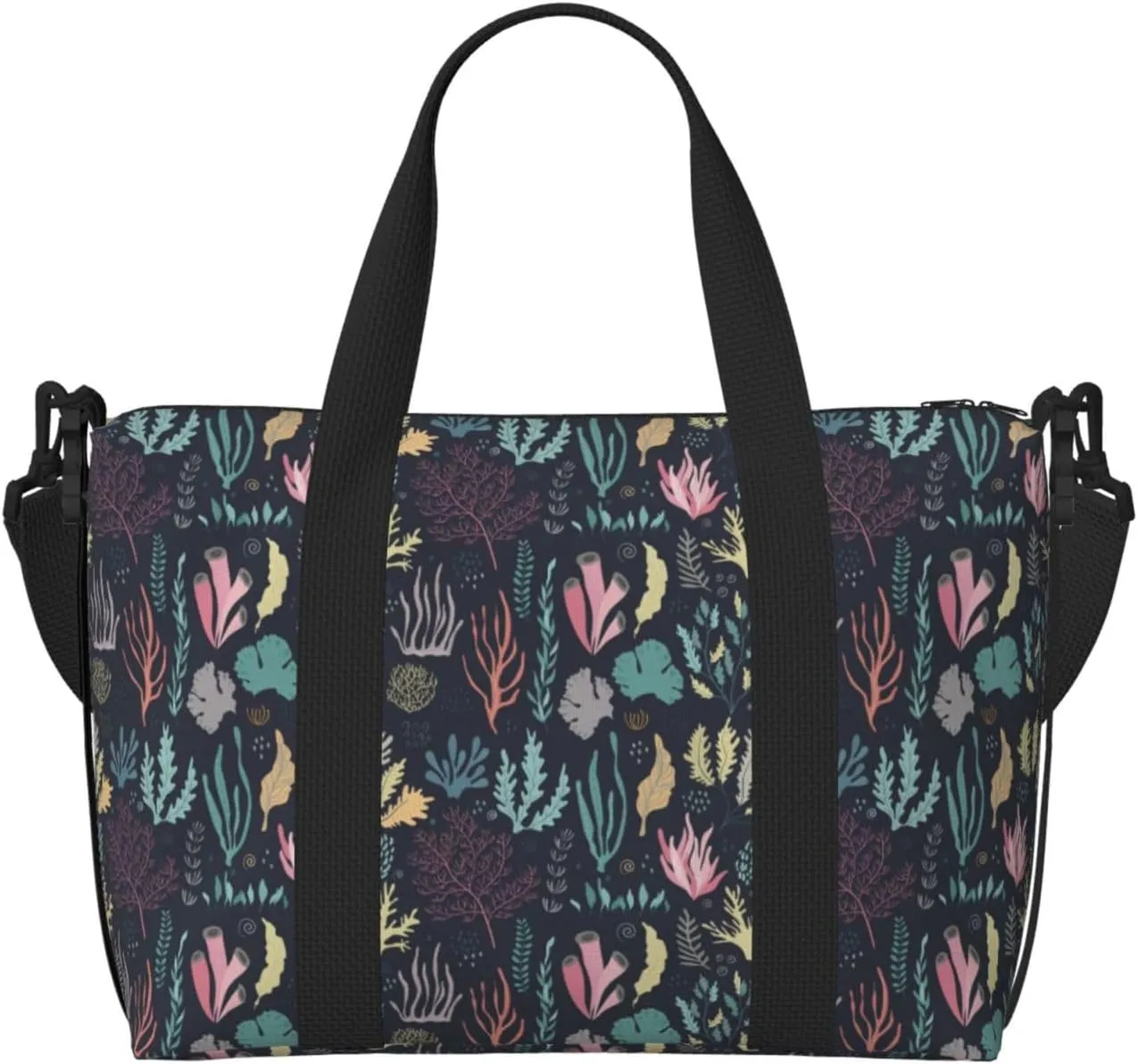 Carry On Duffle Bags Overnight Weekender Bags for Women, Colorful seaweed Personal Item Travel Bag, Travel Essentials Sport Gym Bag for Men Women