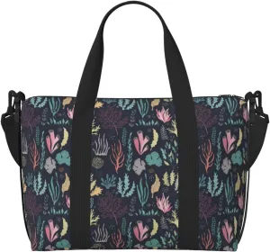 Carry On Duffle Bags Overnight Weekender Bags for Women, Colorful seaweed Personal Item Travel Bag, Travel Essentials Sport Gym Bag for Men Women