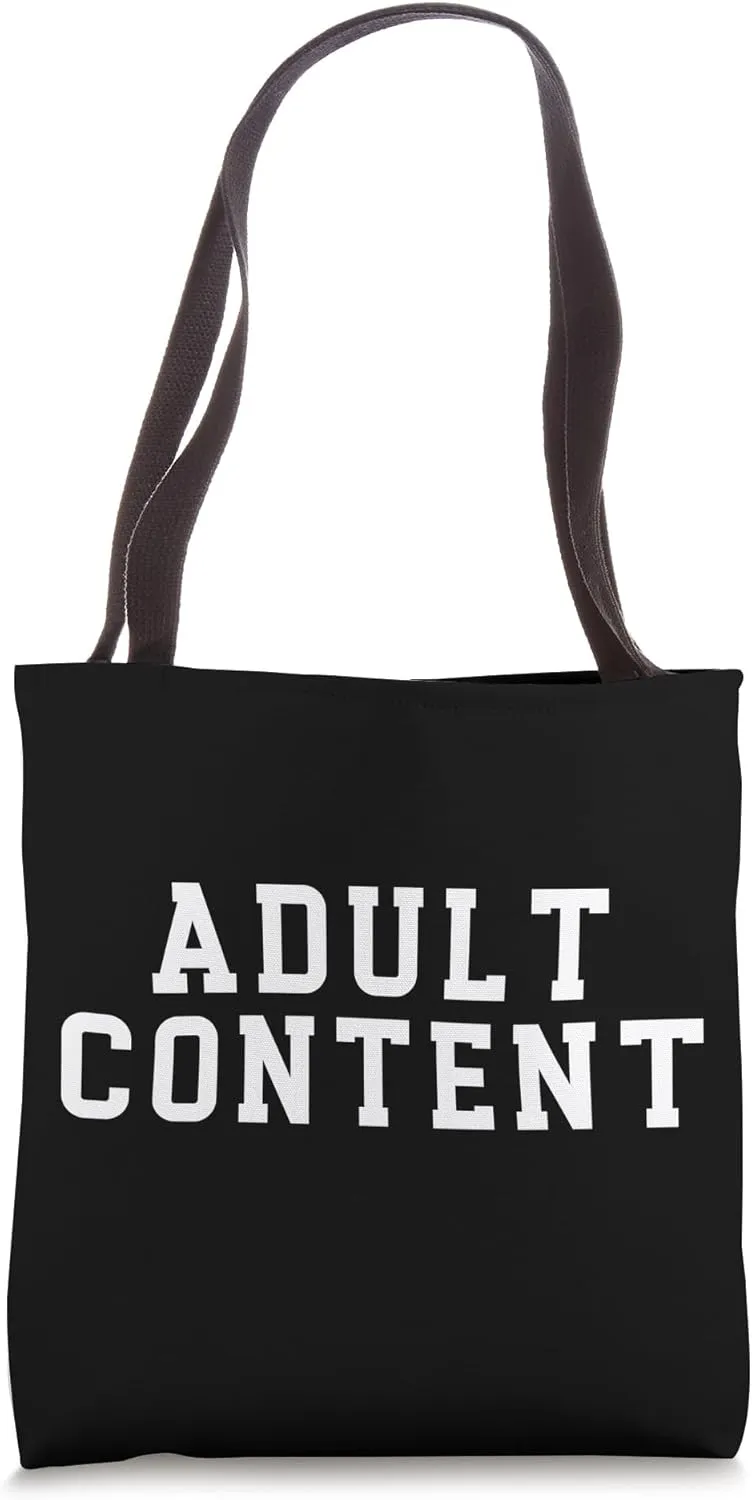 Censored Humor Adult Content Irony Sarcastic Viral Pascal Tote Bag