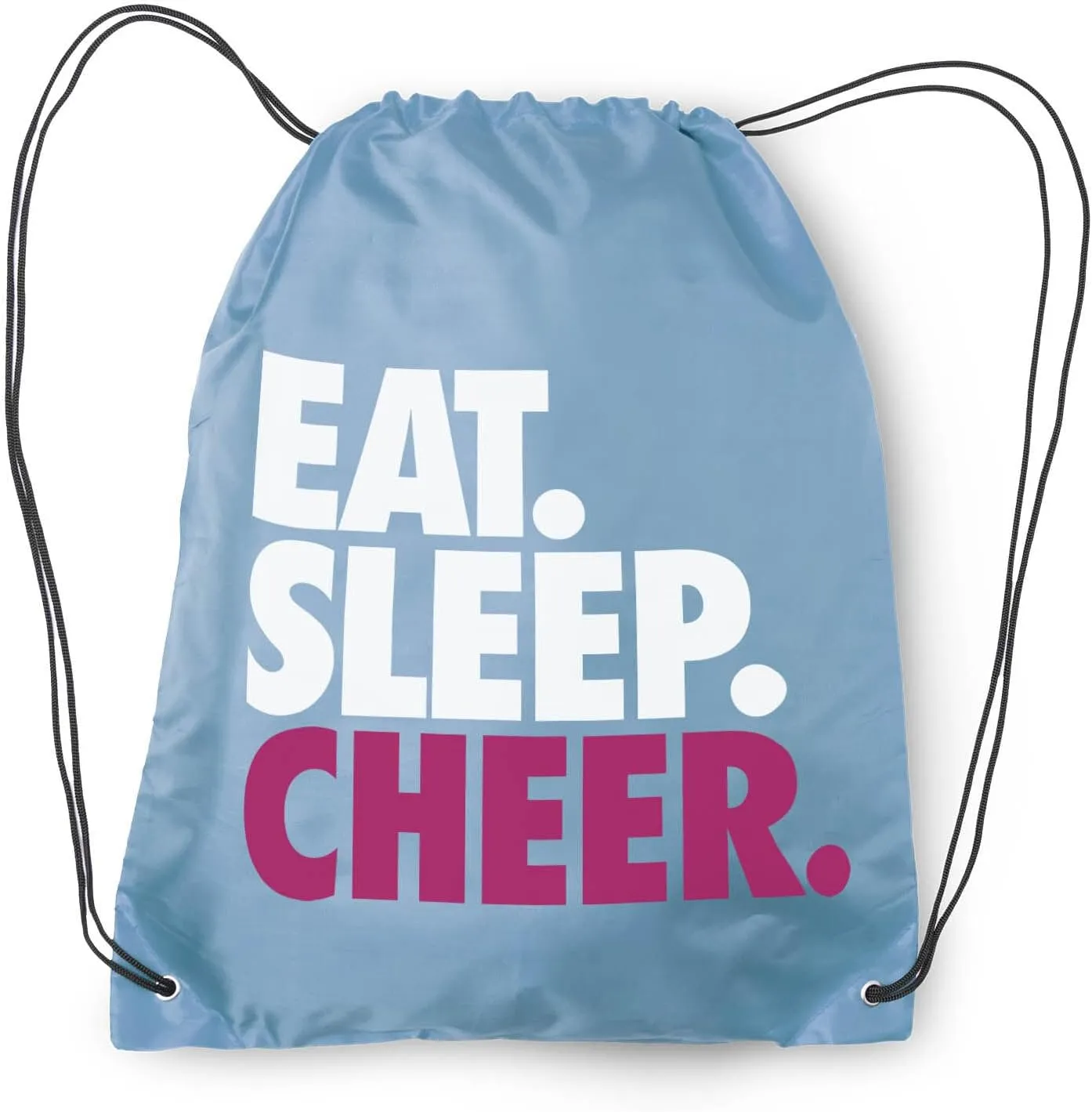 ChalkTalkSPORTS Cheerleading Sport Pack Cinch Sack | Eat Sleep Cheer