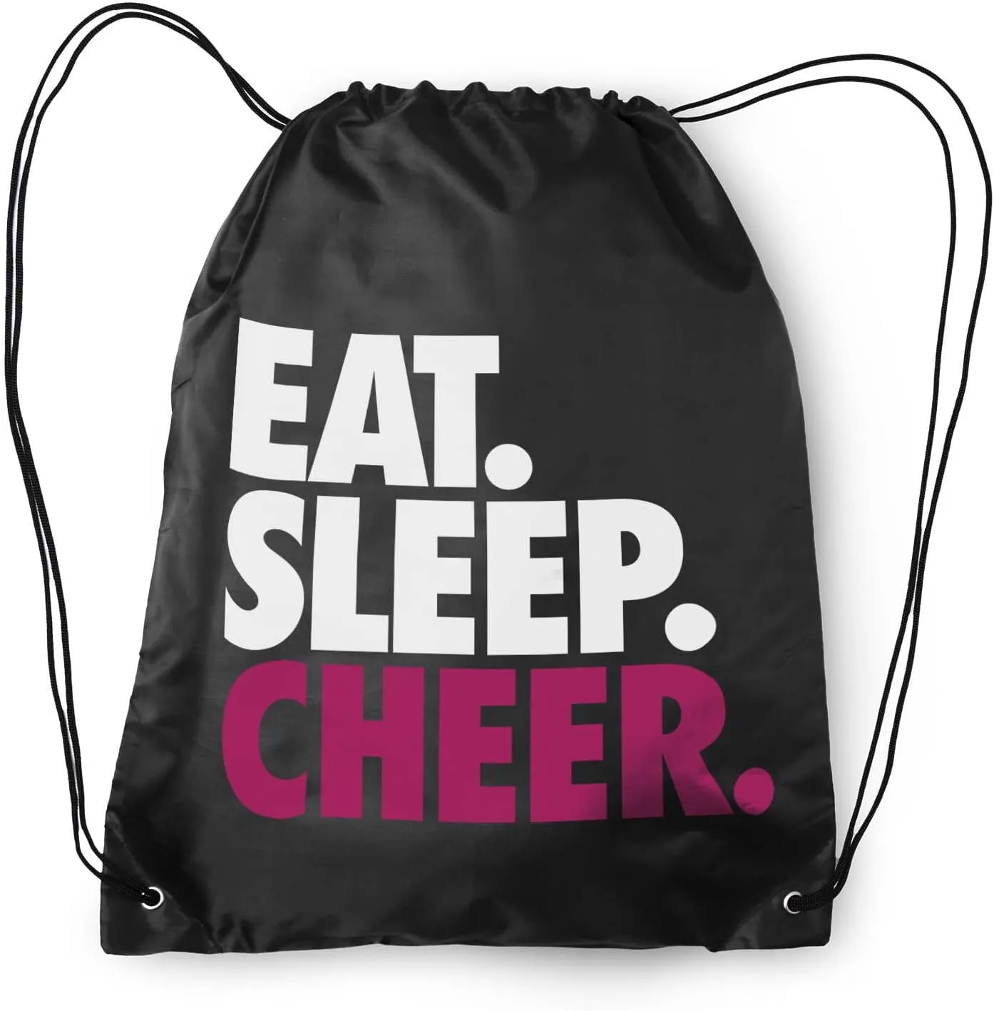 ChalkTalkSPORTS Cheerleading Sport Pack Cinch Sack | Eat Sleep Cheer