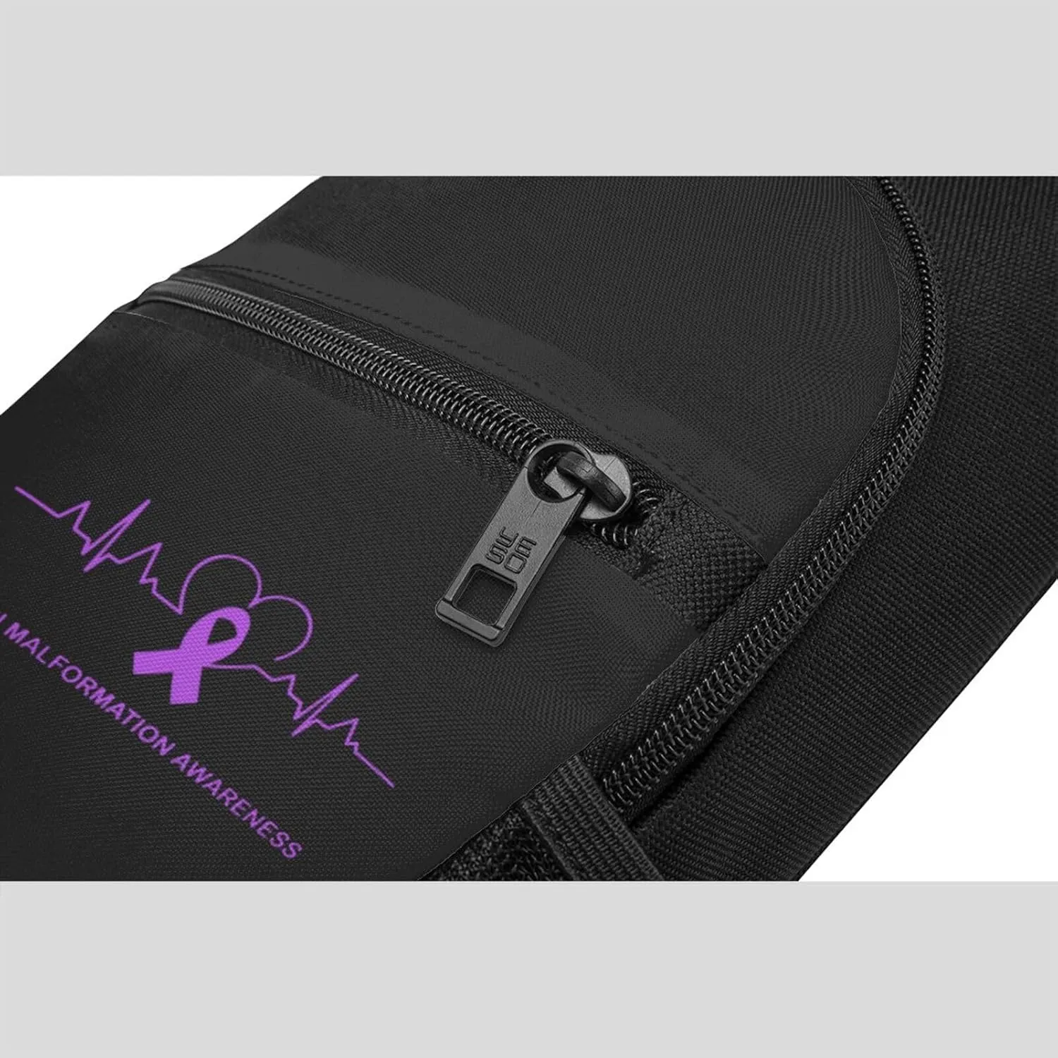 Chiari Malformation Awareness Heartbeat Chest Pack Leisure Shoulder Crossbody Chest Bag