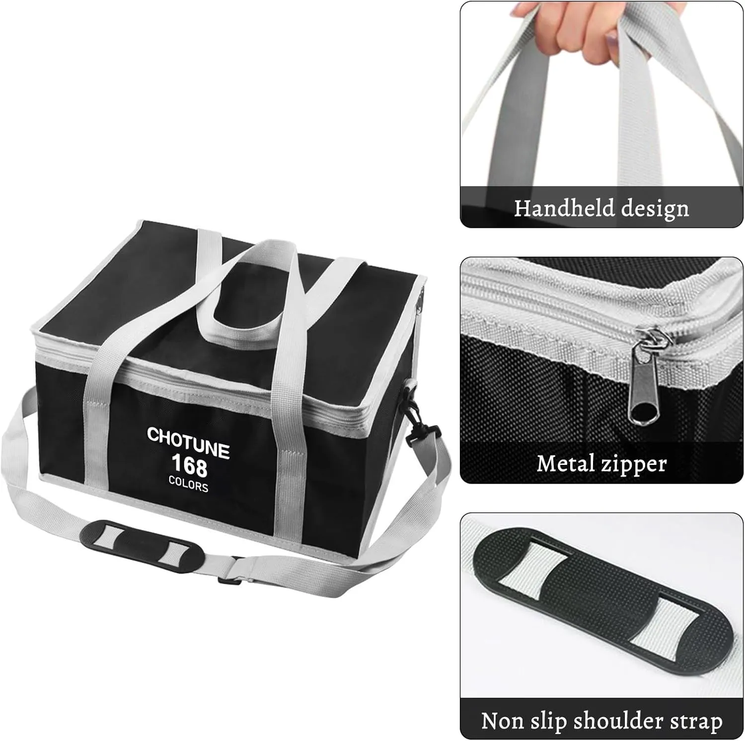 Chris.W Marker Pen Case Markers Carrying Bag Holder for Marker and Sketch Marker, Permanent Paint Marker, Dry Erase Marker, Repair Marker Pen, Color Highlighter