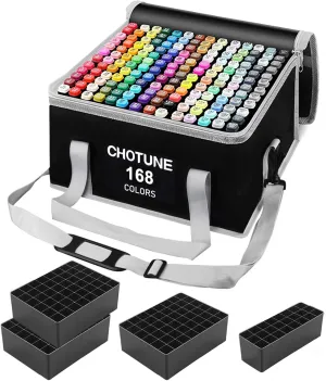 Chris.W Marker Pen Case Markers Carrying Bag Holder for Marker and Sketch Marker, Permanent Paint Marker, Dry Erase Marker, Repair Marker Pen, Color Highlighter