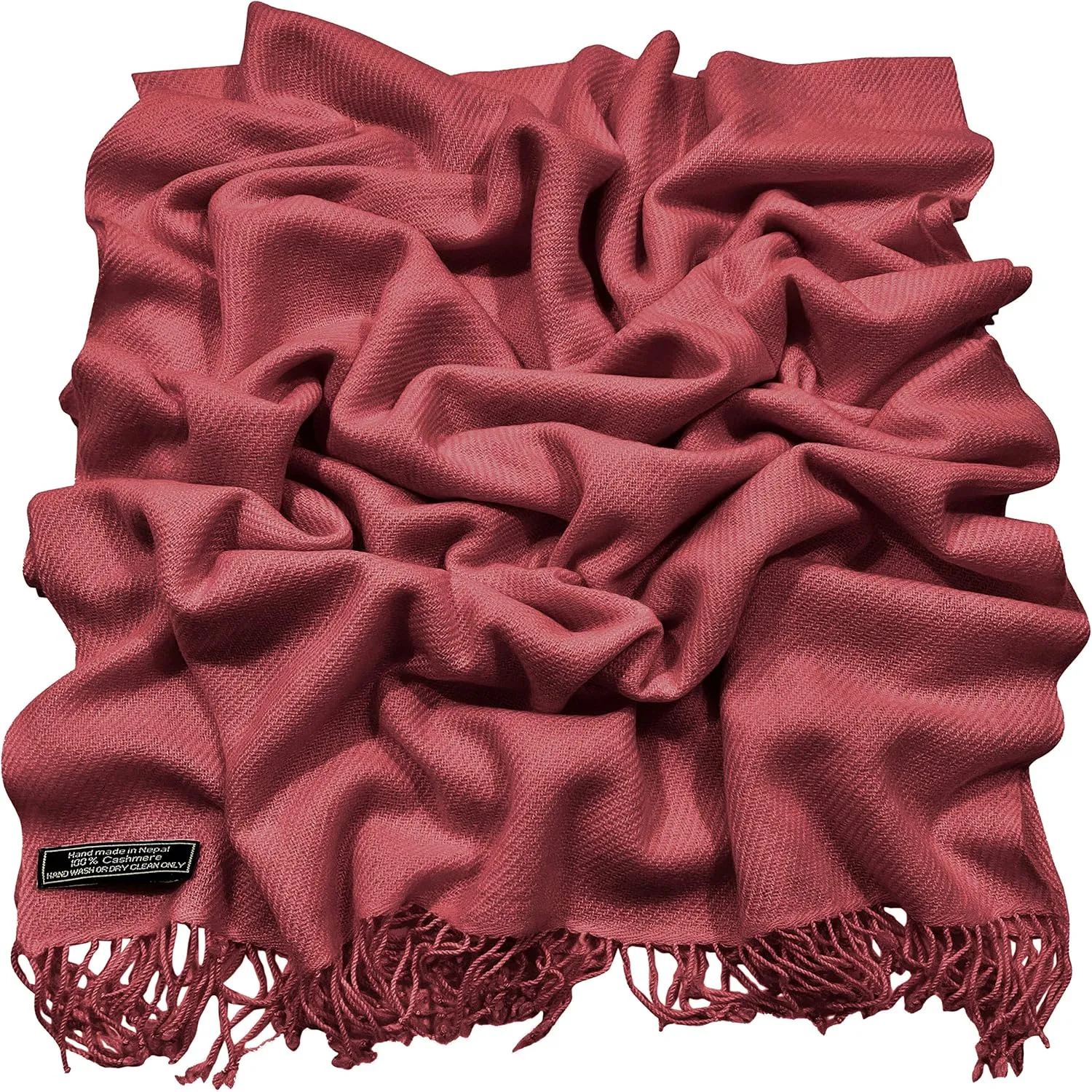 CJ Apparel 100% Cashmere Shawl Pashmina Scarf Wrap Stole Head Wrap Hand Made in Nepal New