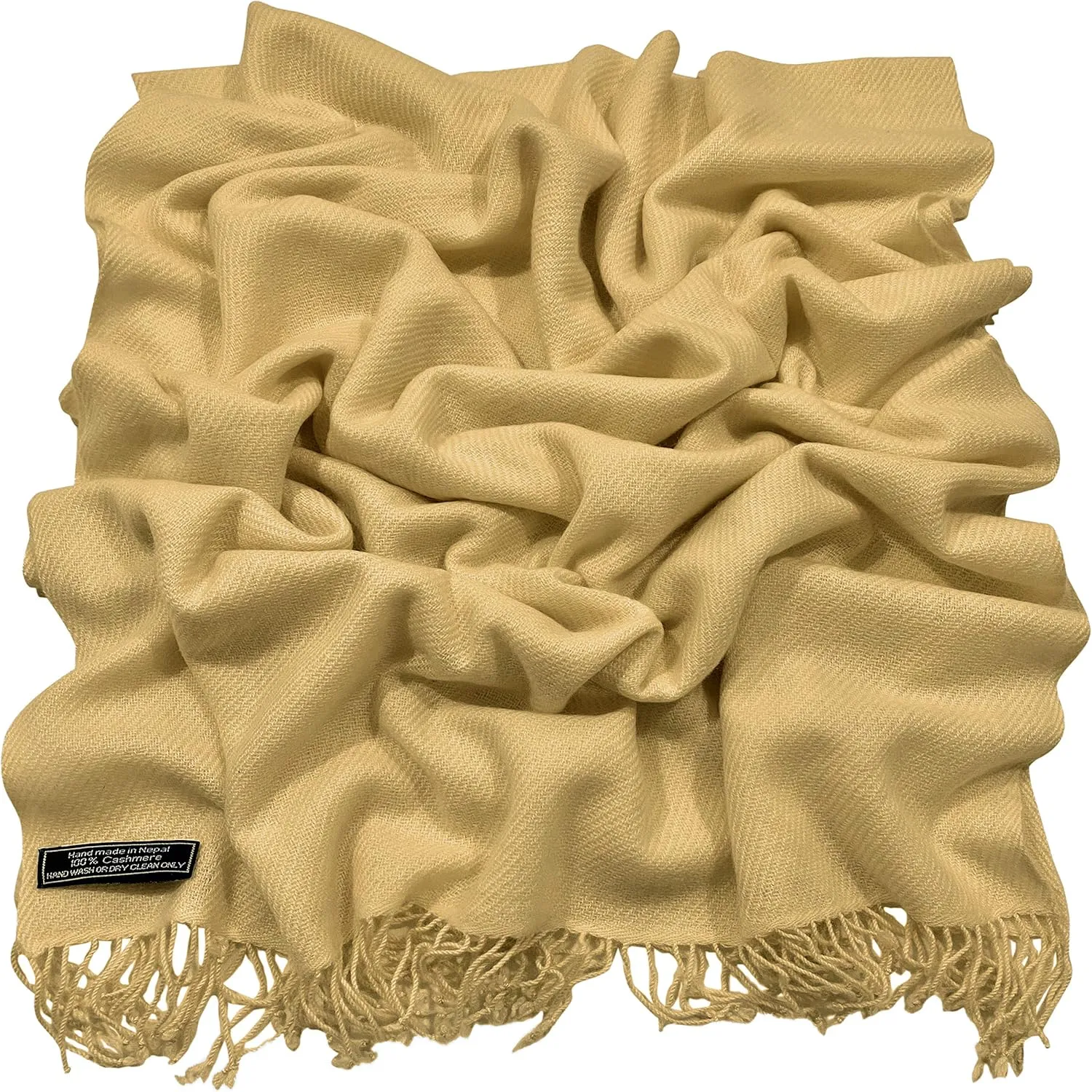 CJ Apparel 100% Cashmere Shawl Pashmina Scarf Wrap Stole Head Wrap Hand Made in Nepal New