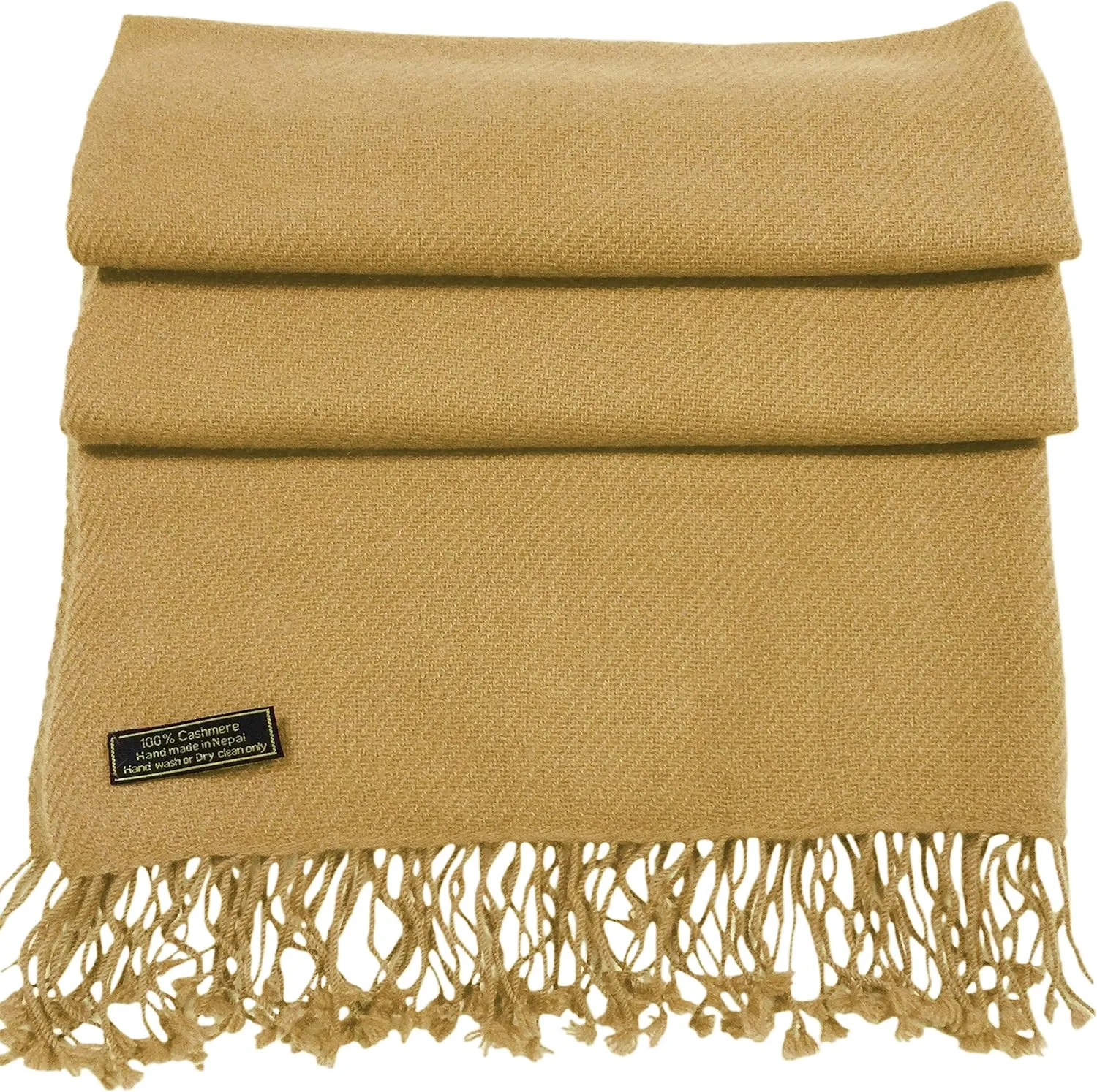 CJ Apparel 100% Cashmere Shawl Pashmina Scarf Wrap Stole Head Wrap Hand Made in Nepal New