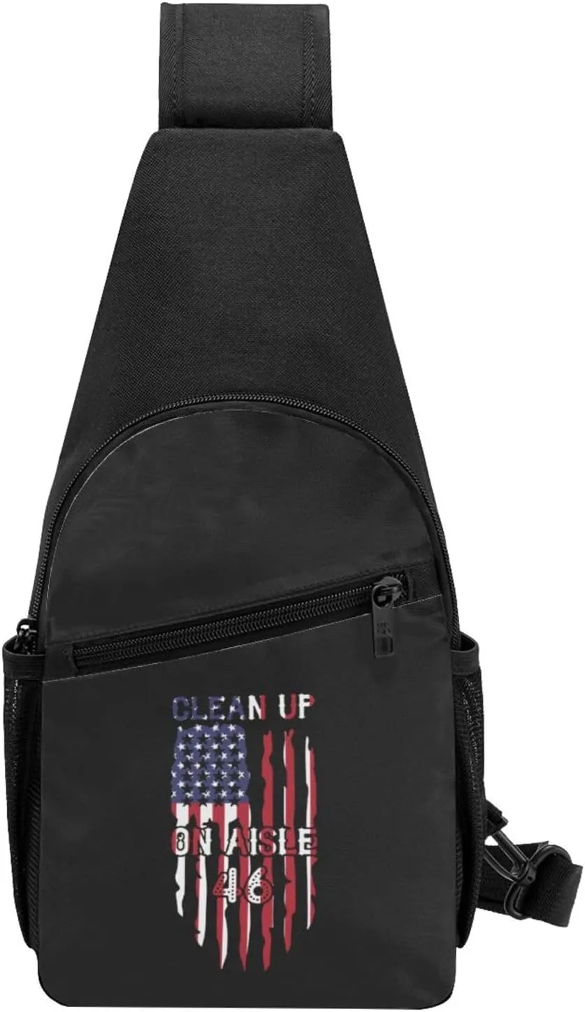 Clean Up On Aisle 46 Chest Pack Leisure Shoulder Crossbody Chest Bag