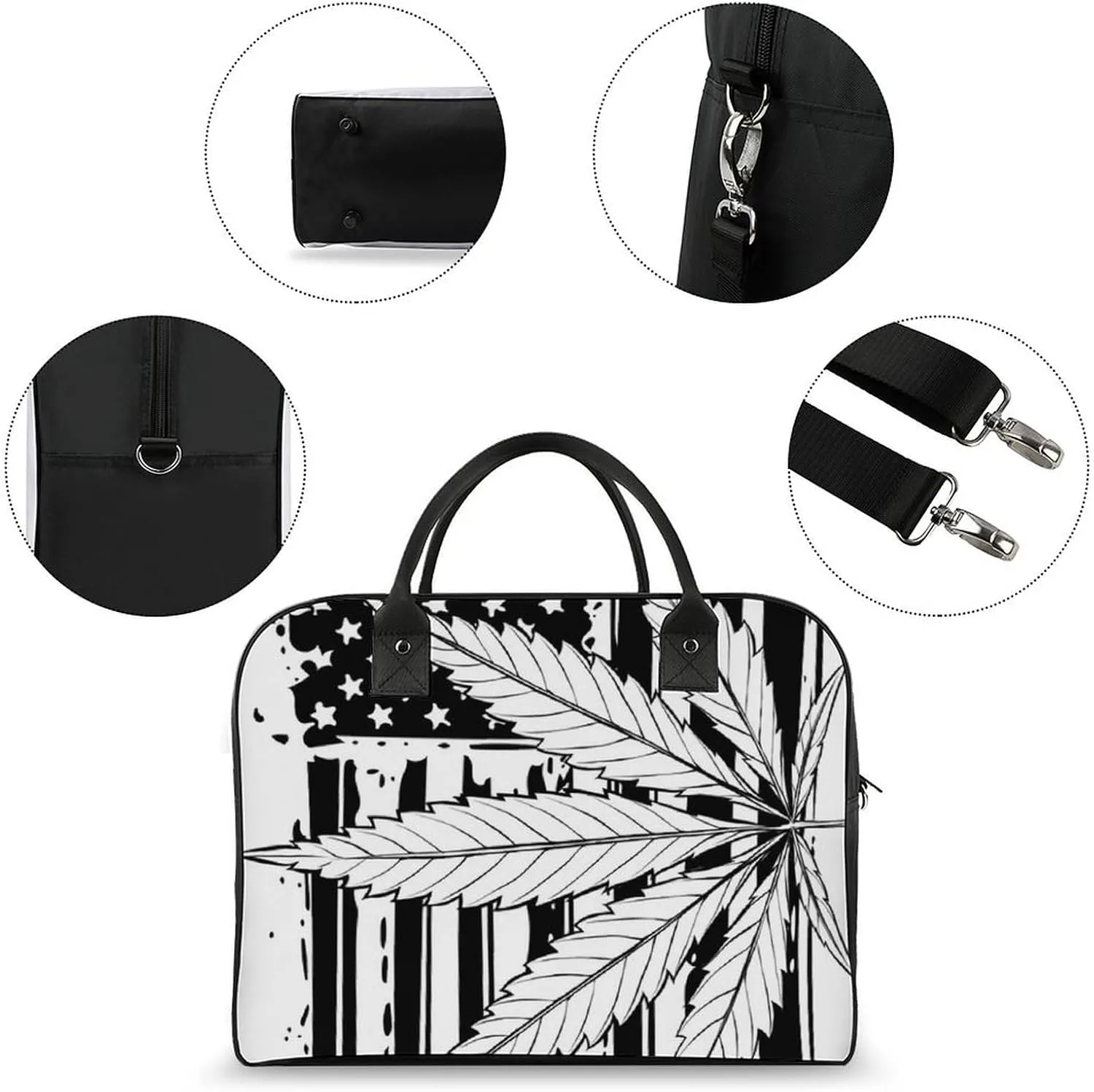 Colorful Graffiti Patterns Travel Handbag with A Large Capacity Design That Can Be Reused