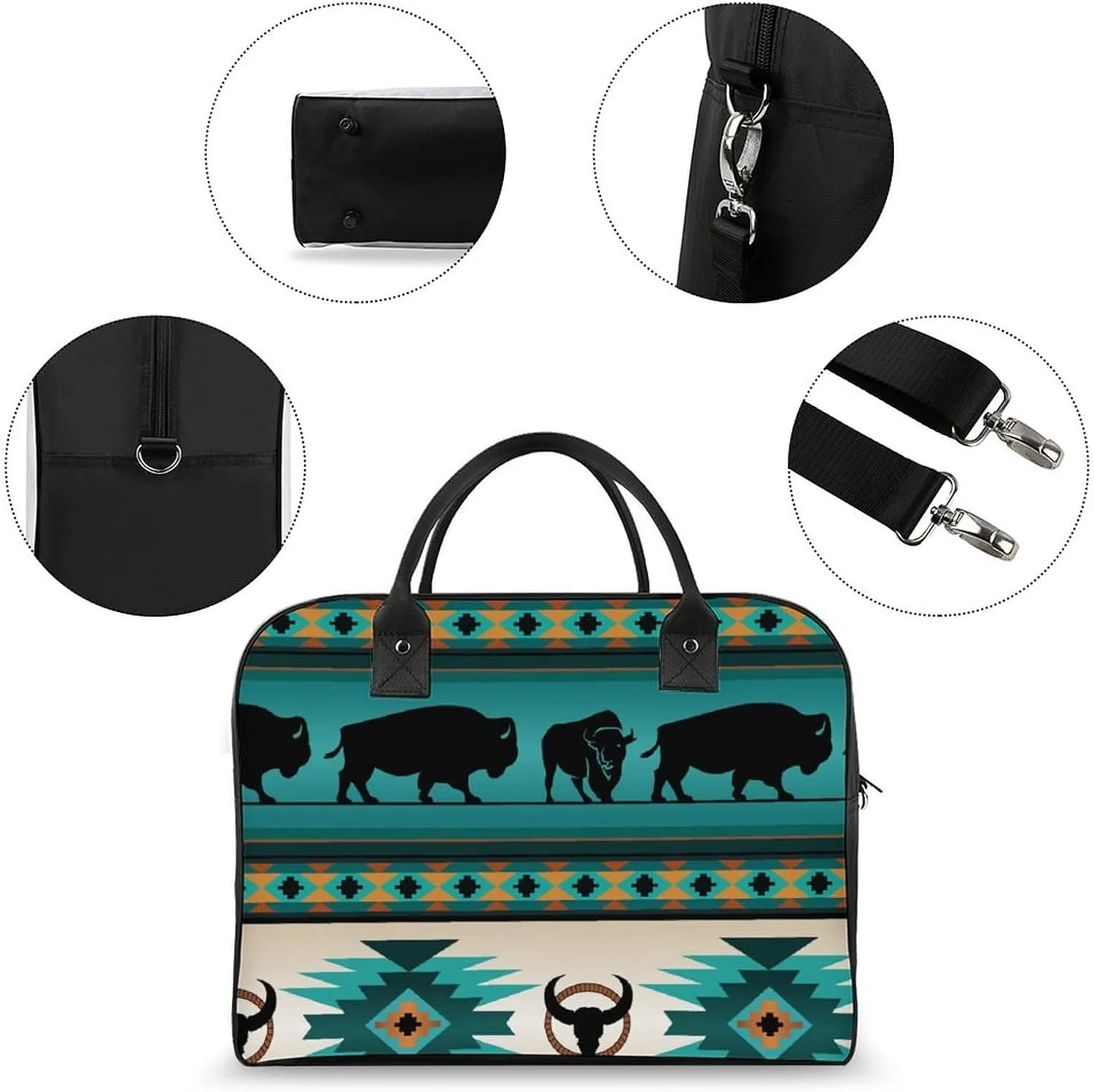 Colorful Graffiti Patterns Travel Handbag with A Large Capacity Design That Can Be Reused