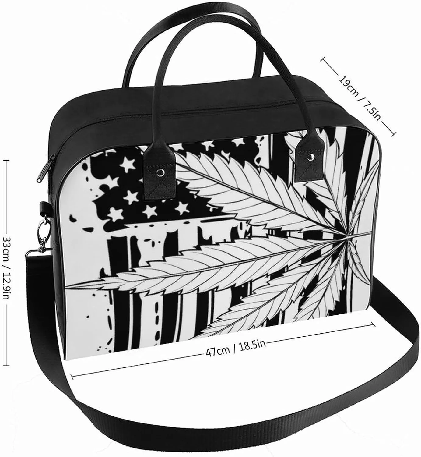 Colorful Graffiti Patterns Travel Handbag with A Large Capacity Design That Can Be Reused