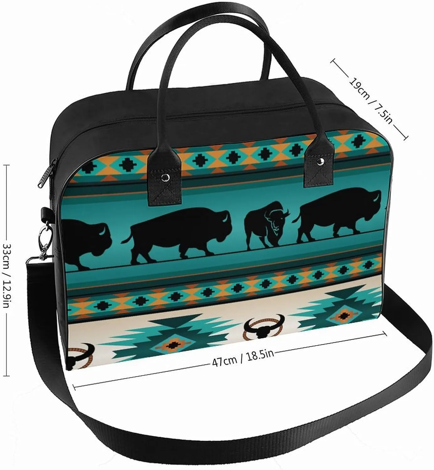 Colorful Graffiti Patterns Travel Handbag with A Large Capacity Design That Can Be Reused