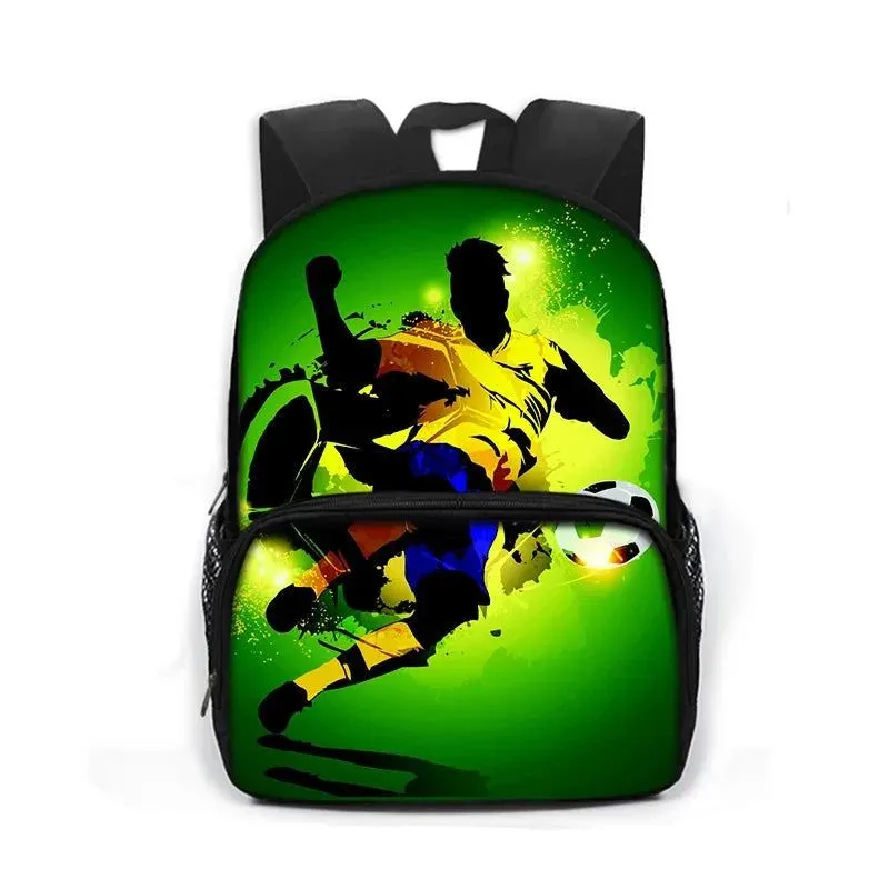 Cool Football Soccer Print Backpack Children School Bags Boys Schoolbag Kids Kindergarten Bag School Backpack Bookbag Gift