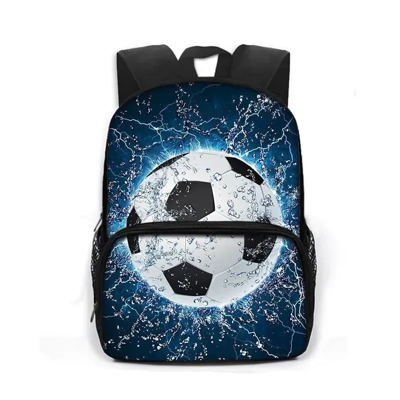 Cool Football Soccer Print Backpack Children School Bags Boys Schoolbag Kids Kindergarten Bag School Backpack Bookbag Gift